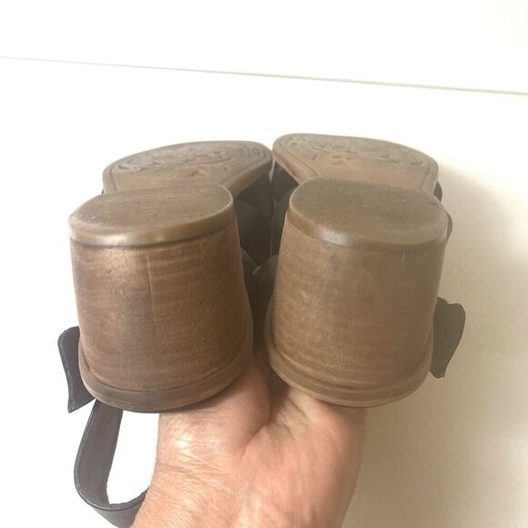 Sofft Womens 10 M Heel Sandals Faux Leather Black Comfort Casual Sling Back Open - Picture 8 of 11